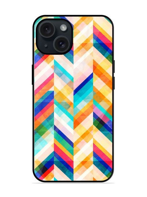 Colored Zig Zag Seamless Glossy Metal TPU Case Edge Zapvi