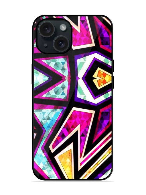 Diamond Geometric Seamless Glossy Metal TPU Case Edge Zapvi