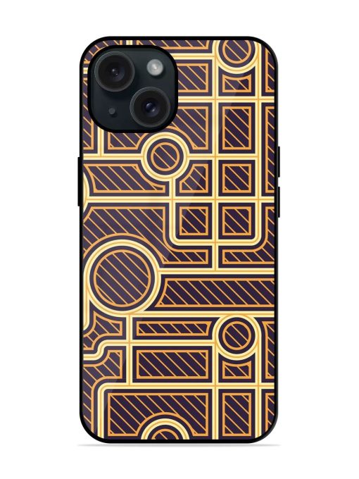 Geometric Abstract Retro Glossy Metal TPU Case Edge Zapvi