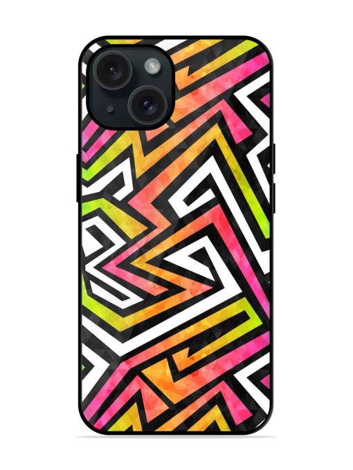 Graffiti Maze Seamless Glossy Metal TPU Case Edge Zapvi