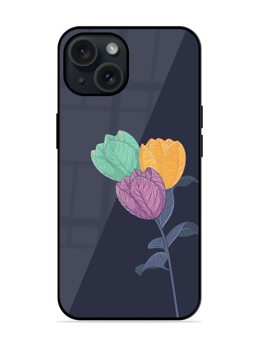 Flower Vector Glossy Metal TPU Case Edge Zapvi