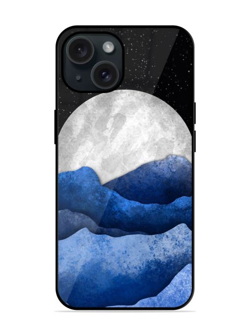 Full Moon Mountain Vector Glossy Metal TPU Case Edge Zapvi