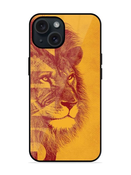 Gold Lion Crown Art Glossy Metal TPU Case Edge Zapvi