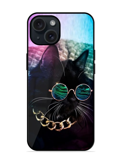 Black Cat Glossy Metal TPU Case Edge Zapvi