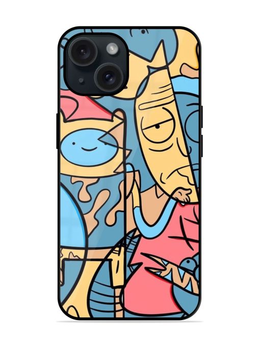 Silly Face Doodle Glossy Metal TPU Case Edge Zapvi