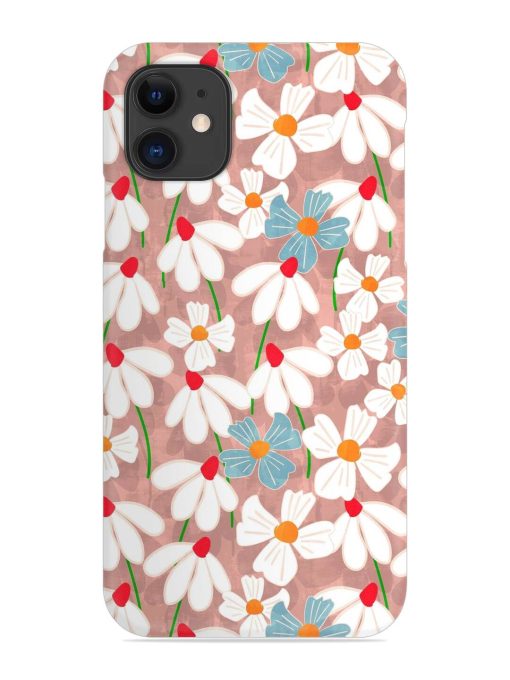 Abstract Petal Flowers Snap Case for Apple Iphone 11 Edge Zapvi