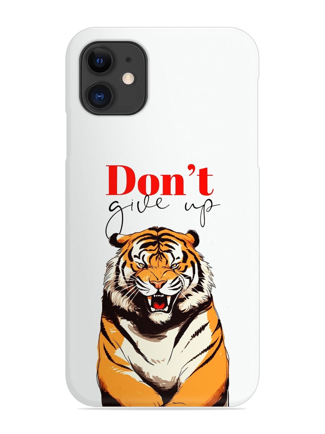 Don'T Give Up Tiger Art Snap Case for Apple Iphone 11 1 Don'T Give Up Tiger Art Snap Case for Apple Iphone 11 Edge Zapvi