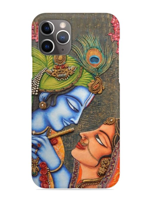 Lord Radha Krishna Flute Art Snap Case for Apple Iphone 11 Pro Edge Zapvi