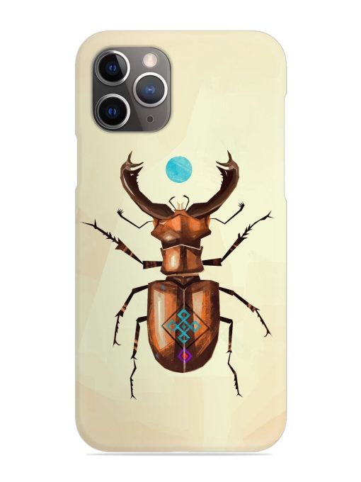 Stag Beetle Vector Snap Case for Apple Iphone 11 Pro Edge Zapvi