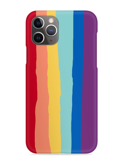 Rainbow Genuine Liquid Snap Case for Apple Iphone 11 Pro Edge Zapvi