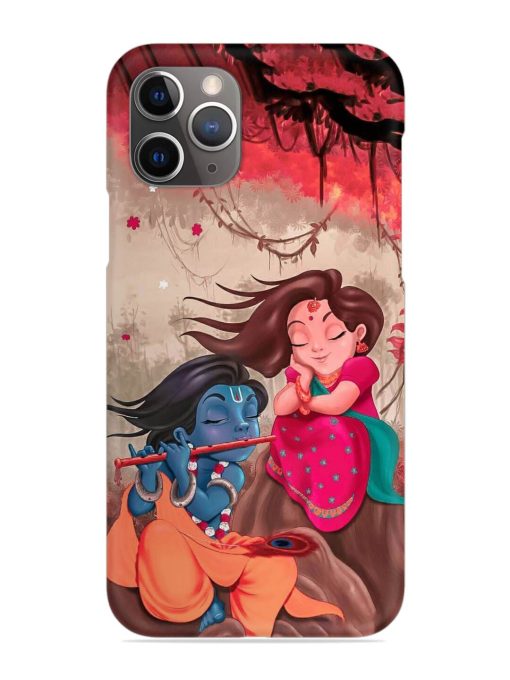 Radhe Krishna Water Art Snap Case for Apple Iphone 11 Pro Max Edge Zapvi