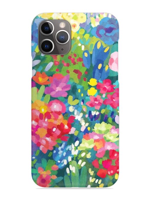 Watercolor Flower Art Snap Case for Apple Iphone 11 Pro Max Edge Zapvi