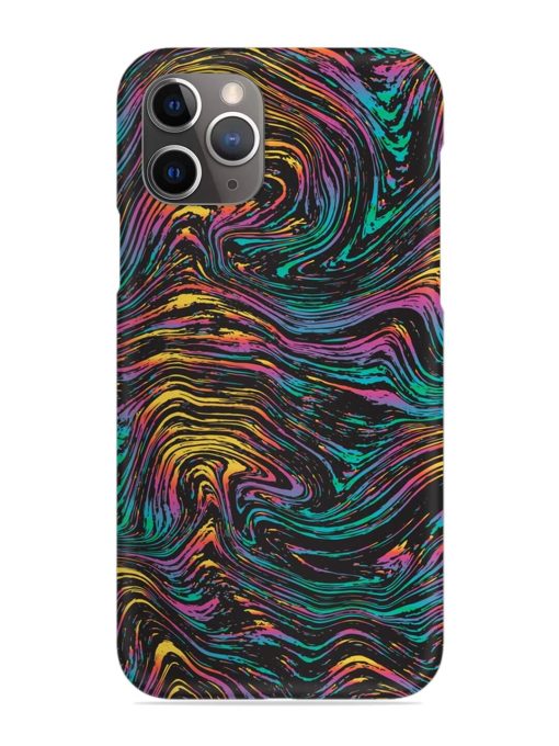 Abstract Liquid Colors Snap Case for Apple Iphone 11 Pro Max Edge Zapvi