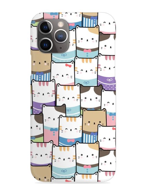 Cute Adorable Cat Snap Case for Apple Iphone 11 Pro Max Edge Zapvi