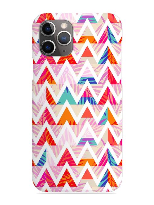 Abstract Triangle Background Snap Case for Apple Iphone 11 Pro Max Edge Zapvi