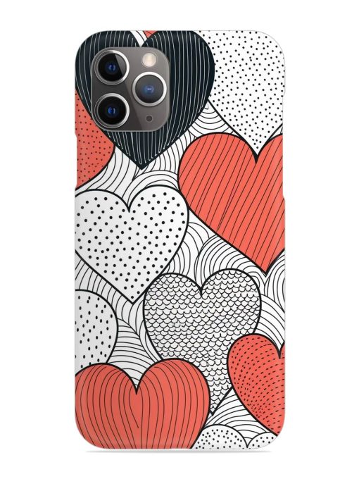 Girly Heart Seamless Snap Case for Apple Iphone 11 Pro Max Edge Zapvi