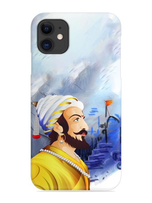 Shivaji Maharaj Color Paint Art Snap Case for Apple Iphone 12 Edge Zapvi