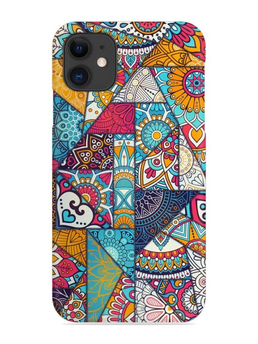 Patchwork Pattern Vintage Snap Case for Apple Iphone 12 Edge Zapvi