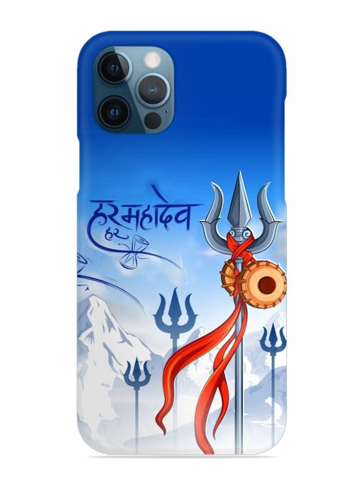 Har Har Mahadev Trishul Snap Case for Apple Iphone 12 Pro Edge Zapvi