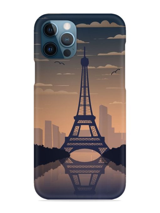 France Paris Eiffel Tower Gradient Snap Case for Apple Iphone 12 Pro Edge Zapvi