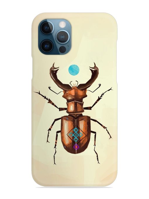 Stag Beetle Vector Snap Case for Apple Iphone 12 Pro Edge Zapvi