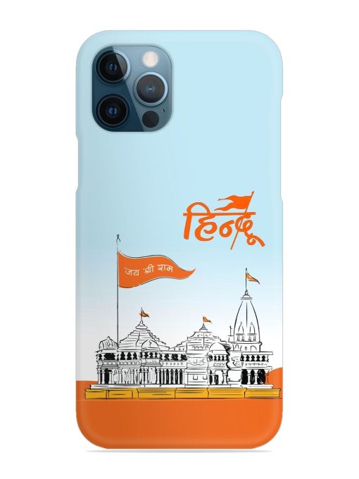 Ram Mandir Hindu Snap Case for Apple Iphone 12 Pro Edge Zapvi