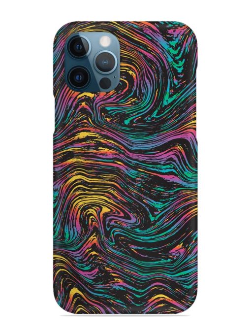 Abstract Liquid Colors Snap Case for Apple Iphone 12 Pro Edge Zapvi