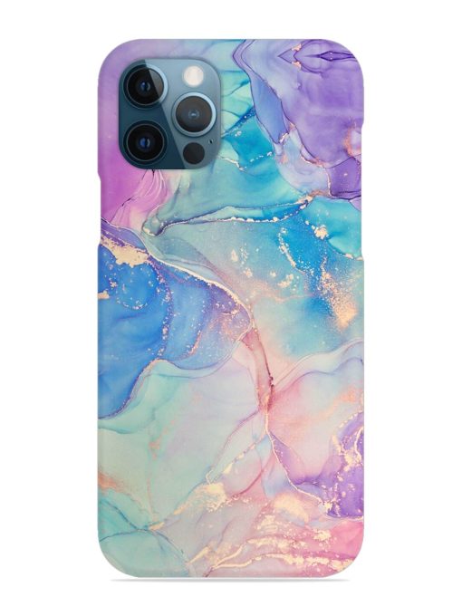 Alcohol Ink Colors Snap Case for Apple Iphone 12 Pro Edge Zapvi