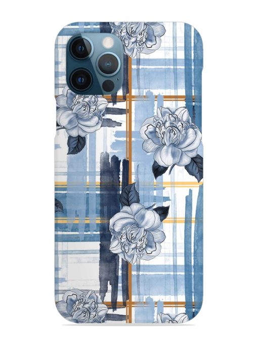 Watercolor Pattern Rose Snap Case for Apple Iphone 12 Pro Edge Zapvi