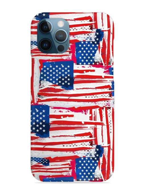 Usa Flag Seamless Snap Case for Apple Iphone 12 Pro Edge Zapvi