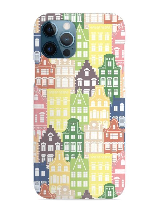 Seamless Shapes Pattern Snap Case for Apple Iphone 12 Pro Edge Zapvi