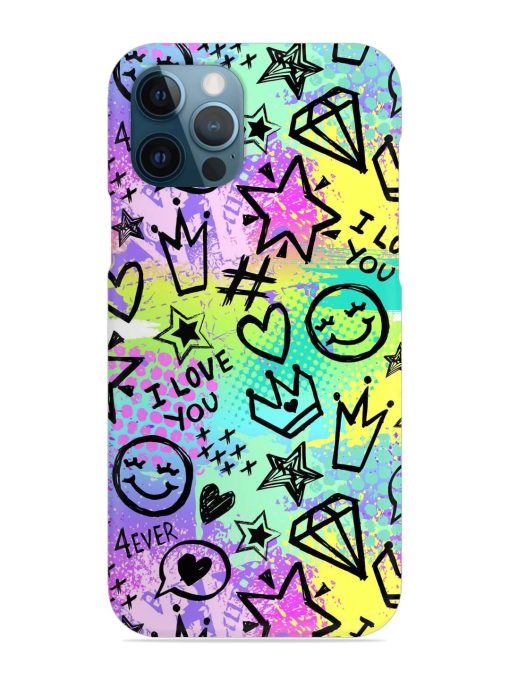 Bright Seamless Pattern Snap Case for Apple Iphone 12 Pro Edge Zapvi