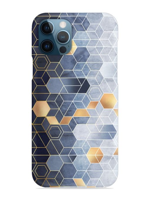 Geometric Abstraction Hexagons Snap Case for Apple Iphone 12 Pro Edge Zapvi