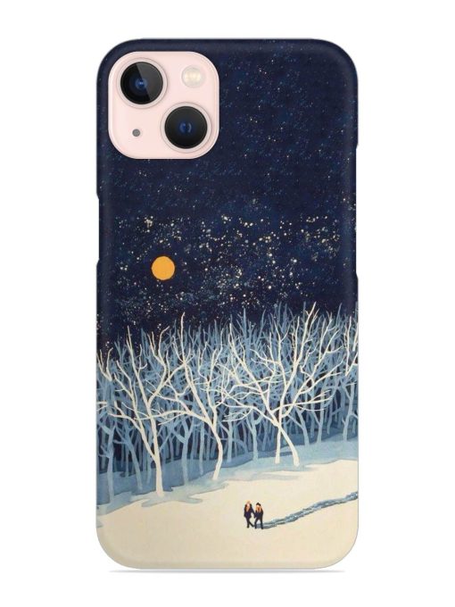 Full Moon Snowshoe Tour Snap Case for Apple Iphone 14 Edge Zapvi