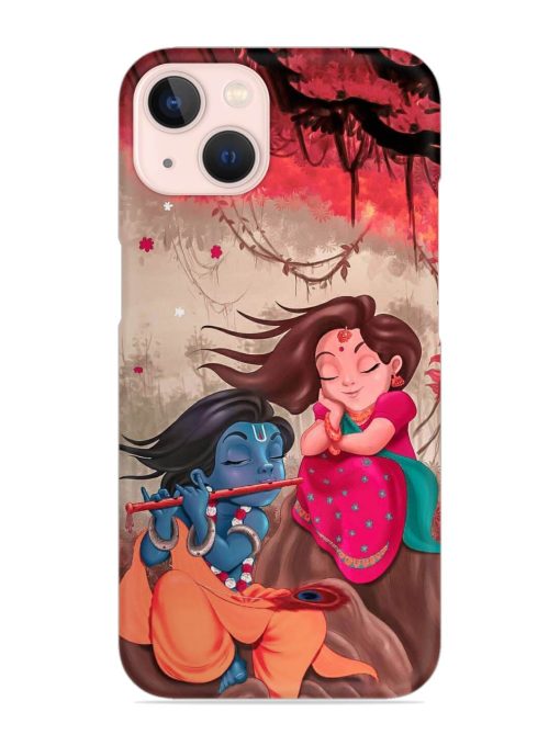 Radhe Krishna Water Art Snap Case for Apple Iphone 14 Edge Zapvi