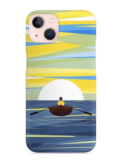 Rowing Person Ferry Paddle Snap Case for Apple Iphone 14 Edge Zapvi