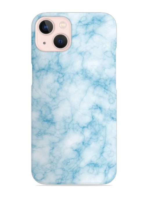 Blue White Natural Marble Snap Case for Apple Iphone 14 Edge Zapvi