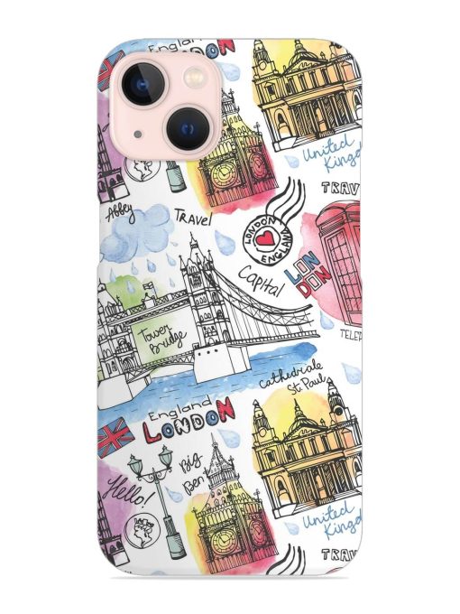 Vector London Landmark Snap Case for Apple Iphone 14 Edge Zapvi