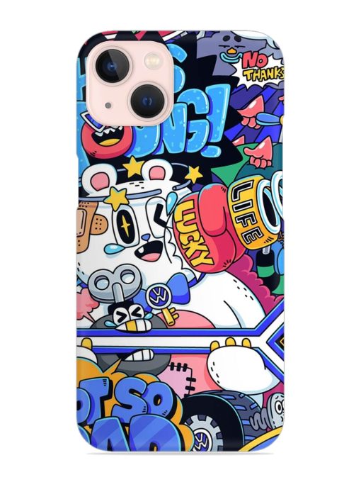 Universal Doodle Snap Case for Apple Iphone 14 Edge Zapvi