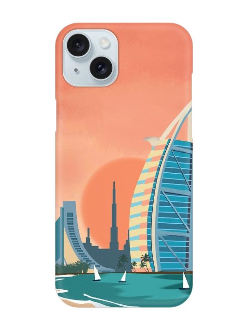 Dubai Architectural Scenery Snap Case for Apple Iphone 15 Plus Edge Zapvi