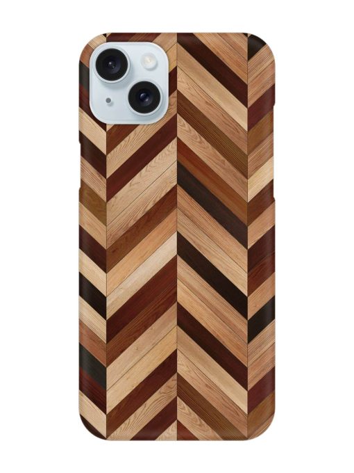 Seamless Wood Parquet Snap Case for Apple Iphone 15 Plus Edge Zapvi