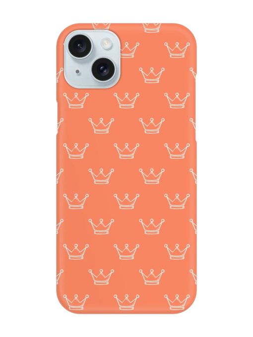 Hand Drawn Crown Snap Case for Apple Iphone 15 Plus Edge Zapvi