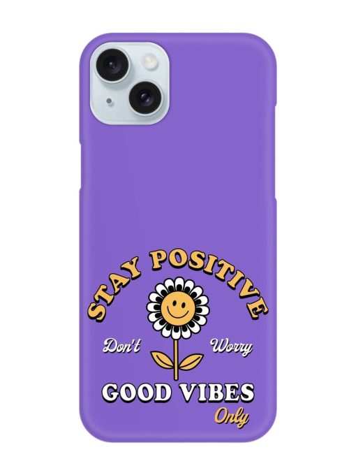 Retro Positive Flower Snap Case for Apple Iphone 15 Plus Edge Zapvi