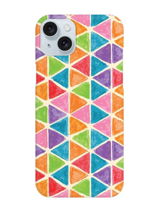 Seamless Colorful Isometric Snap Case for Apple Iphone 15 Plus Edge Zapvi