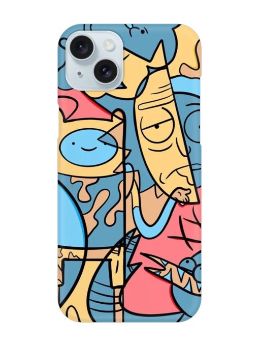 Silly Face Doodle Snap Case for Apple Iphone 15 Plus Edge Zapvi