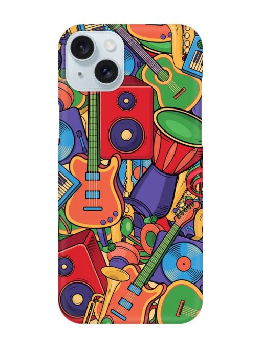 Colorful Music Art Snap Case for Apple Iphone 15 Plus Edge Zapvi