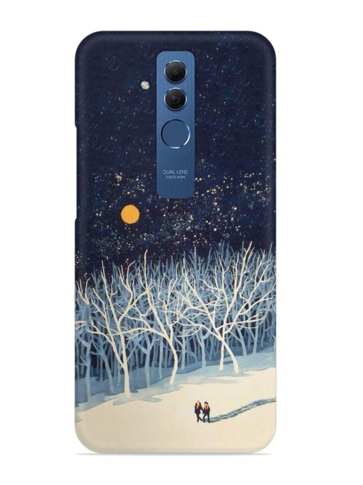 Full Moon Snowshoe Tour Snap Case for Honor Mate 20 Lite Edge Zapvi