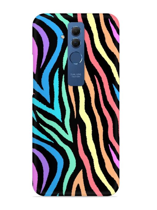 Colorful Abstract Zebra Snap Case for Honor Mate 20 Lite Edge Zapvi