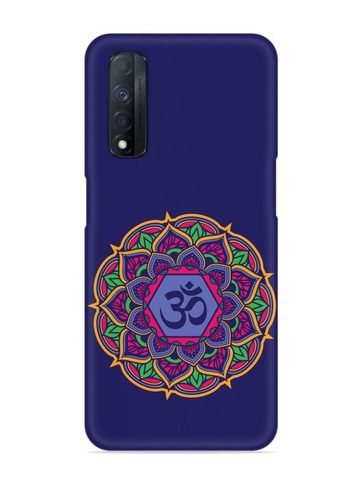 Om Mandala Art Blue Snap Case for Realme Narzo 30 (4G) Edge Zapvi