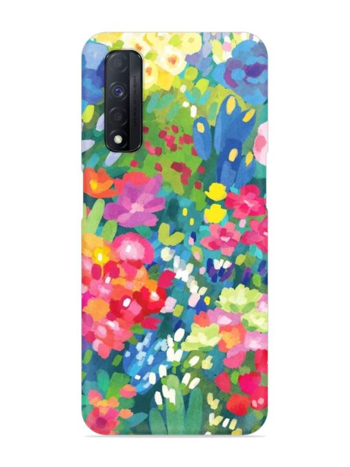 Watercolor Flower Art Snap Case for Realme Narzo 30 (4G) Edge Zapvi